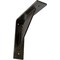 Ekena Millwork Traditional Steel Bracket, Antiqued Warm Silver 2"W x 8"D x 8"H BKTM02X08X08TRAWS - alternate 1